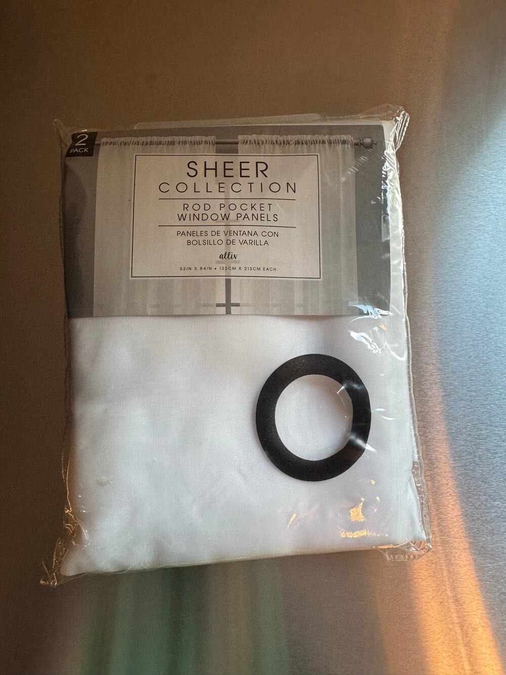 White Sheer Curtain Panels Rod Pocket Window Drapes Light Filtering Sheer